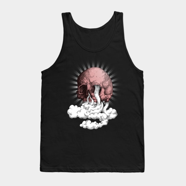 Vaper Skull Tank Top by Black Tee Inc